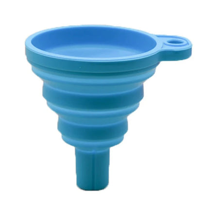 Car Universal Engine Funnel Silicone Liquid Funnel Washer Fluid Change Foldable Portable Auto Engine Oil Petrol Change Funnel