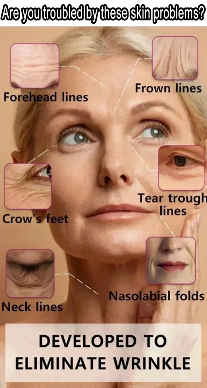Instant Anti Wrinkle Effect Remove Facial Wrinkles Moisturizing Serum To Fine Lines Around The Eyes Crow's Feet Neck Wrinkle Halalzen