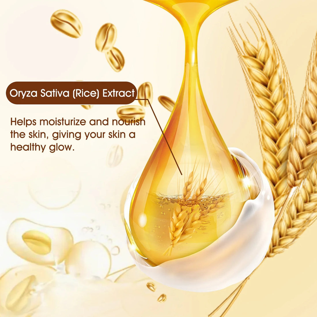 Rice Moisturizing Face Cream Rich in Ceramide Vitamin E and Collagen Deep Nourishing Day and Night Facial Moisturizer 130g