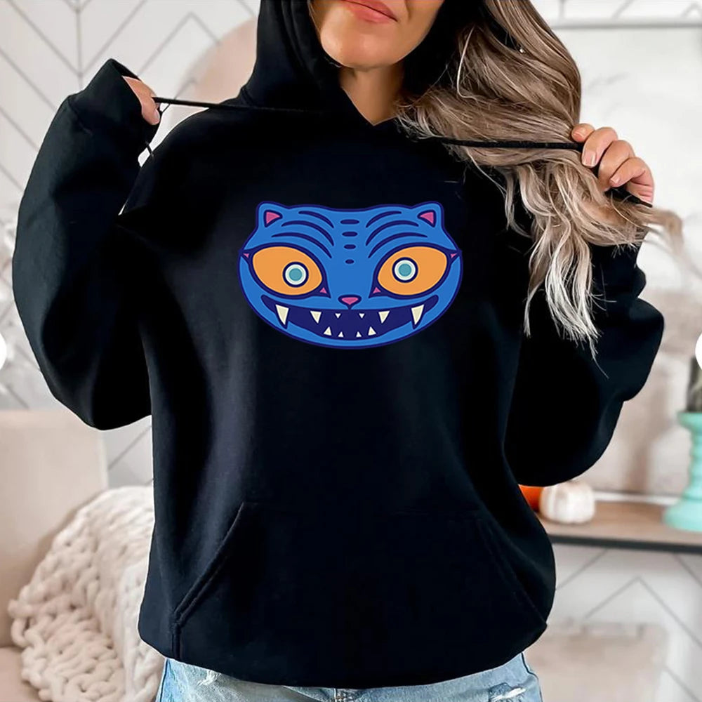 Derpy Hoodie Derpy Tiger Zoey Sweatshirt KPop Hoodied Demon Hunters Tee DKPDH Tiger Pullover Women Long Sleeves Hoodies