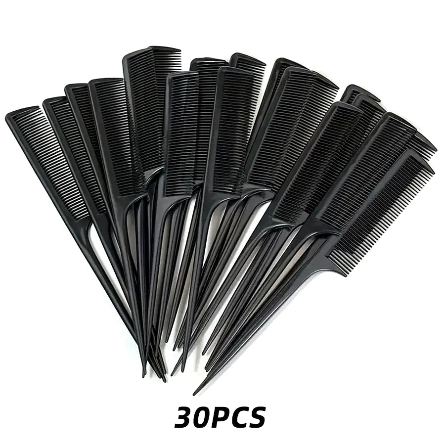5/10/20pcs Rat Tail Comb Set, Heat Resistant Anti-Static Hair Styling Combs for Salon, Professional Hairdressing Tools Halalzen