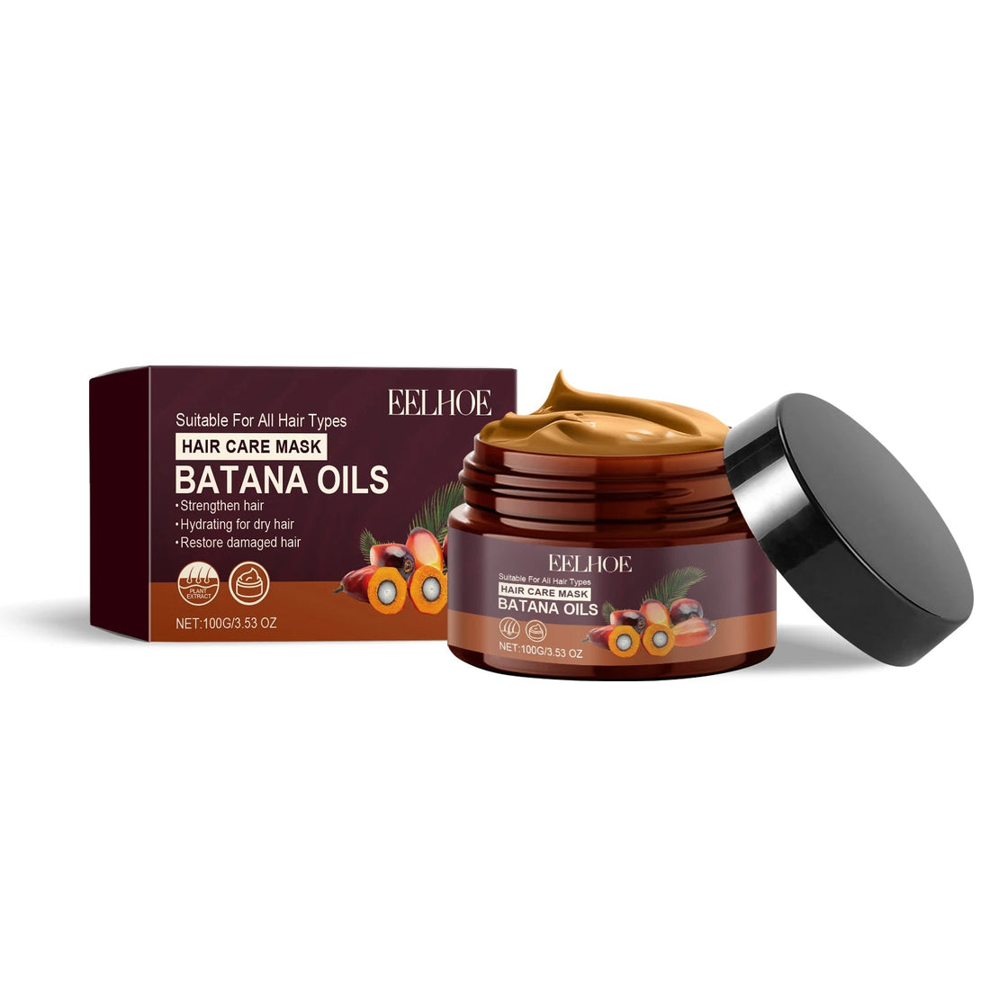 Eelhoe Batana Oil Hair Care Series Oil Control Moisturizing Smoothing Deep Cleaning Pure Plant Treatment Hair Growth Shampoo Set Halalzen