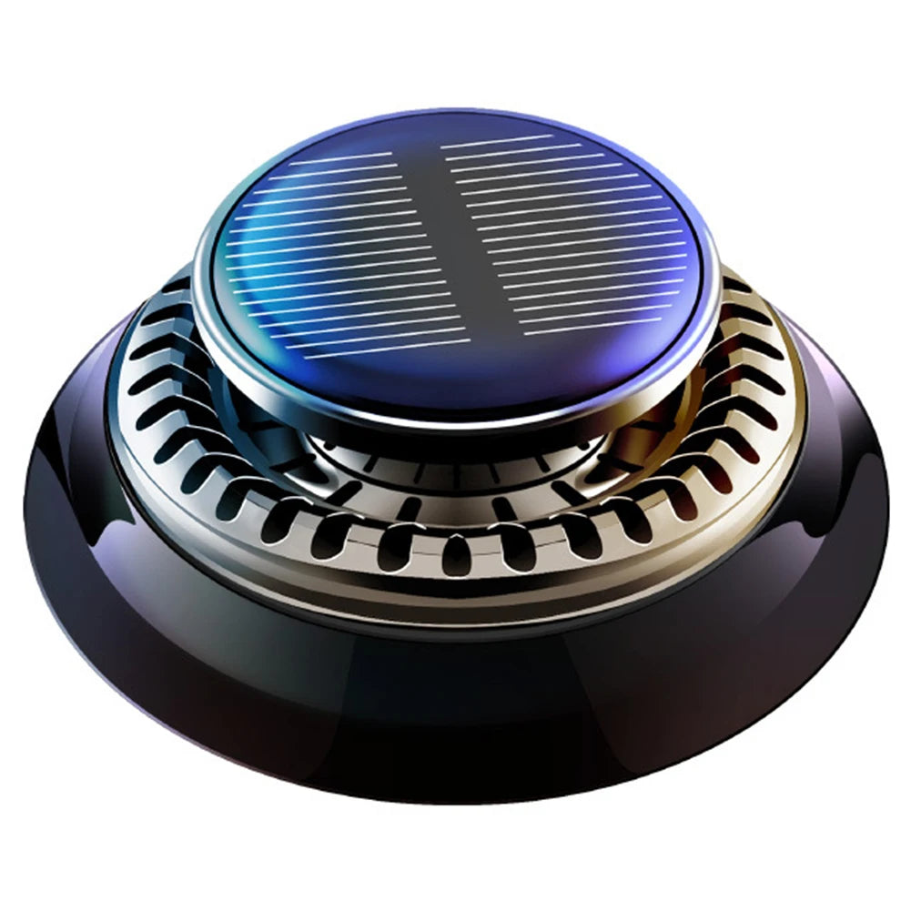 Solar Car Air Freshener Long Lasting Rotating Car Aromatherapy Car Essential Oils Diffusers Deodorizing Car Interior Parts