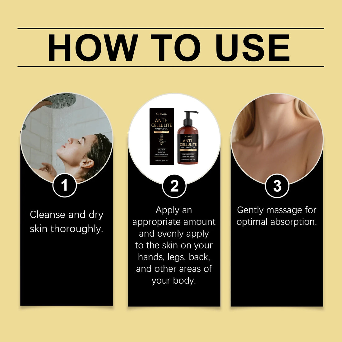 Nourishing Body Massage Oil Hydrating Lightweight Non Greasy for Dry Skin Full Body Moisturizing Relaxing Smooth Soft Daily Care