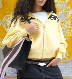 Spring and summer loose and simple fashion casual street sweatshirt men's and women's fresh style dress up hoodie zipper jacket