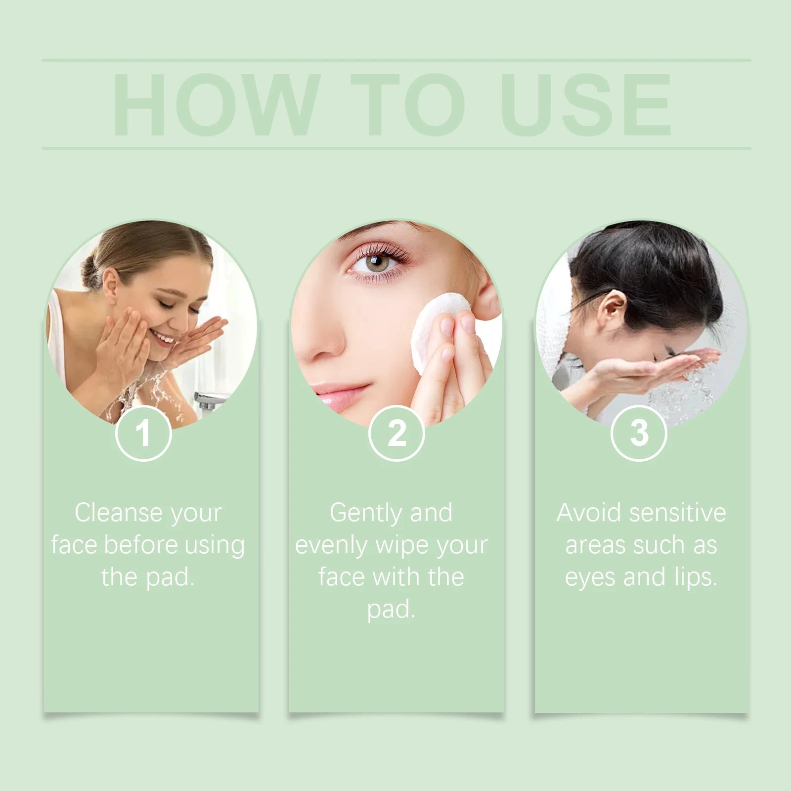 Salicylic Acid Cleaning Pads Reduce Pores Dirt Exfoliate Remove Dead Skin Gentle Oil Control Soothing Facial Care Cotton Pads Halalzen