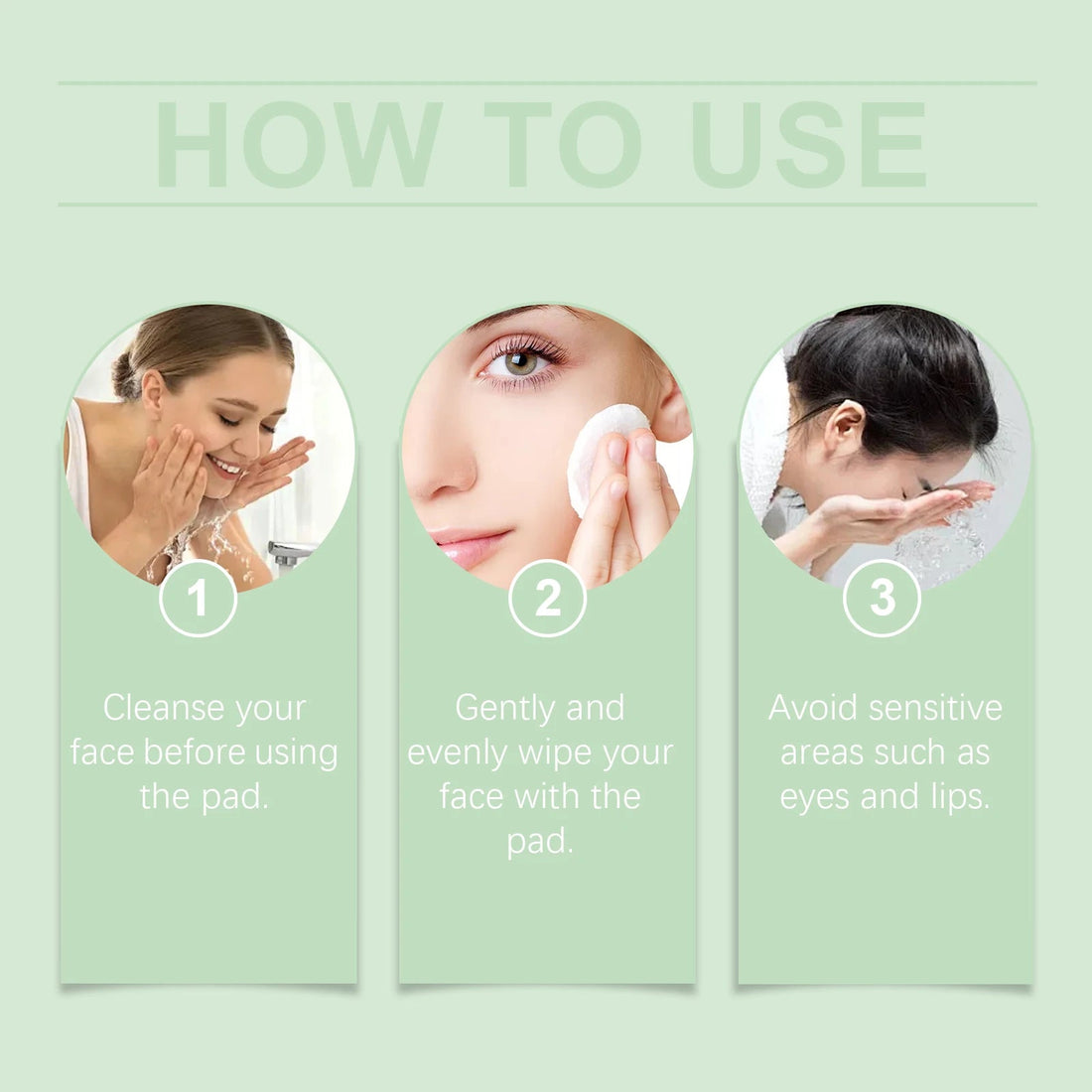 Salicylic Acid Cleaning Pads Reduce Pores Dirt Exfoliate Remove Dead Skin Gentle Oil Control Soothing Facial Care Cotton Pads Halalzen