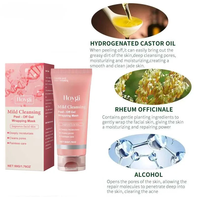 Deep Cleansing Mask Blackhead Remover Tear Pull Face Masks Moisturizing Oil Control Shrink Pore Improve Rough Skin Mud Mask Halalzen