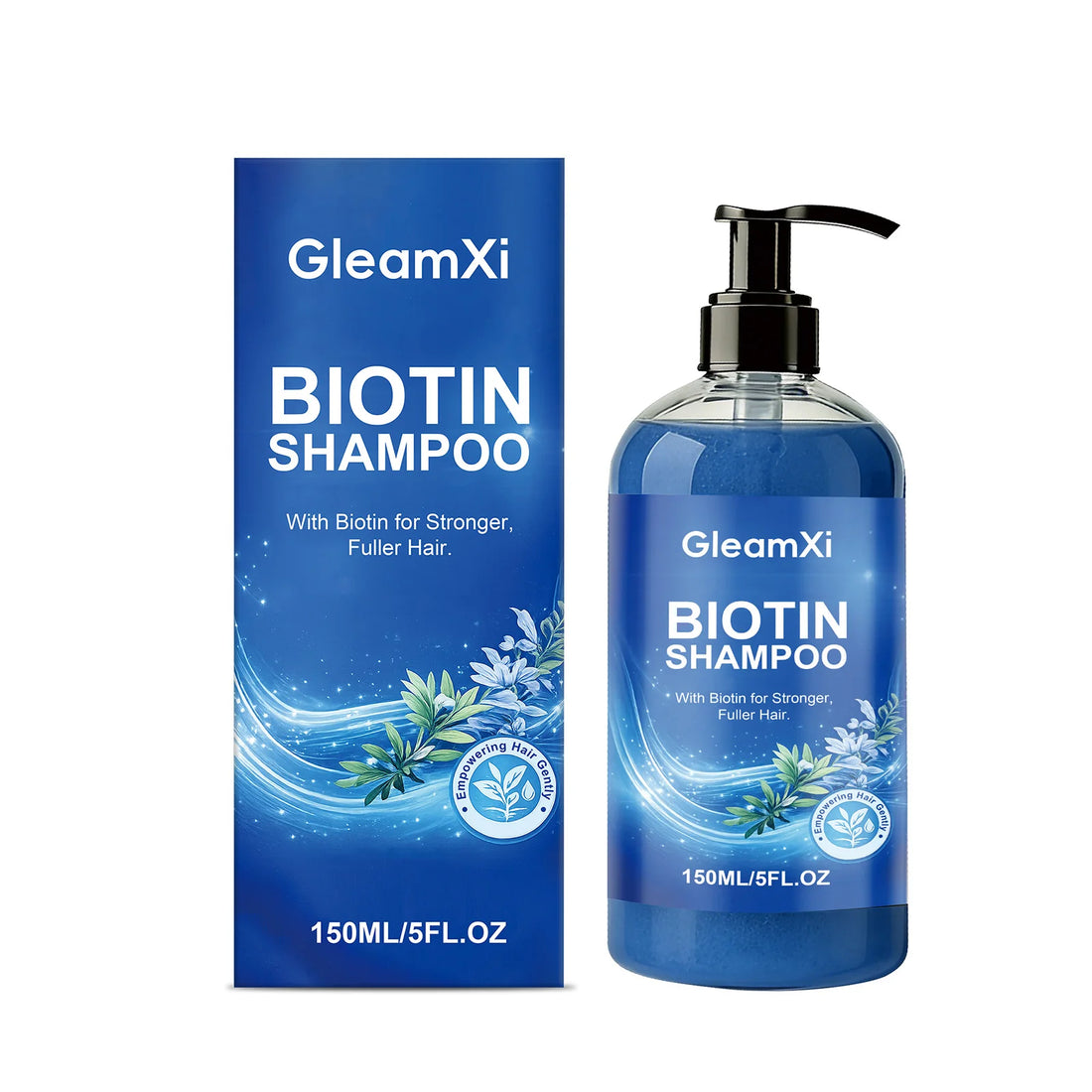 Biotin Shampoo Strengthen Shampoo for Fuller Thicker Hair Anti Hair Loss Volumizing Hair Cleanser Oil Control Nourish Hair Care