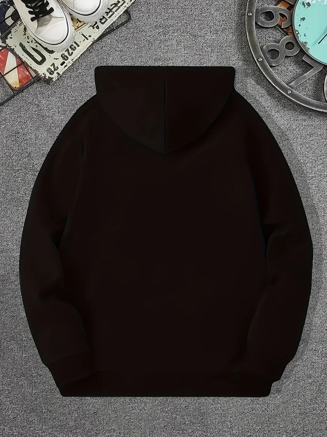 Men'S Black "ZOO YORK" Graphic Hoodie - Lightweight Polyester Blend, Perfect, Casual Wear Hoodie  | Knit Construction,