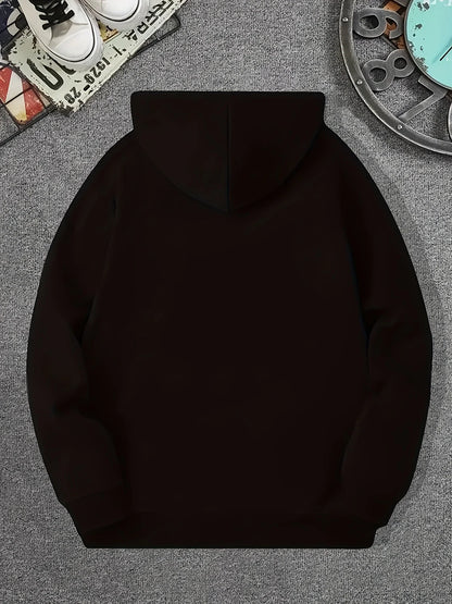 Men'S Black "ZOO YORK" Graphic Hoodie - Lightweight Polyester Blend, Perfect, Casual Wear Hoodie  | Knit Construction,