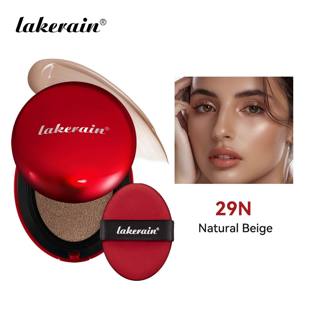 Lakerain Sunscreen Cushion Foundation  Waterproof Long-lasting Brighten Foundation Cream Women Base Makeup Face Korean Cosmetics Halalzen