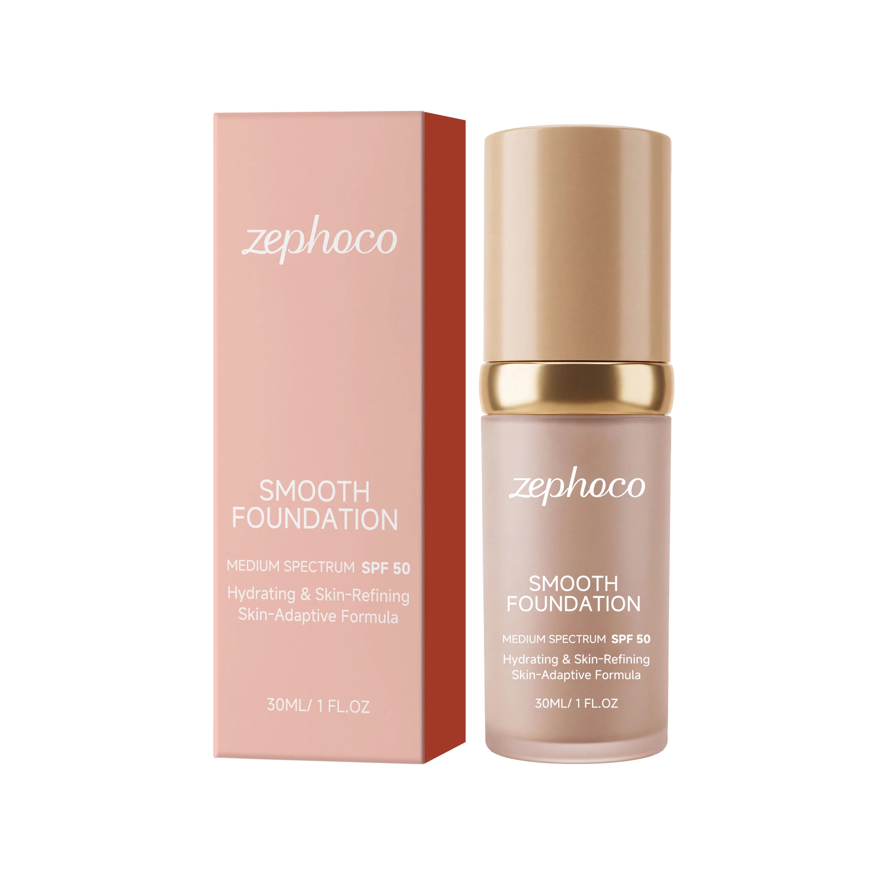 zephoco Color Changing Foundation Sunscreen Spf 50 Anti Aging Lasting Moisturizier Clearing Makeup Base Full Coverage Foundation
