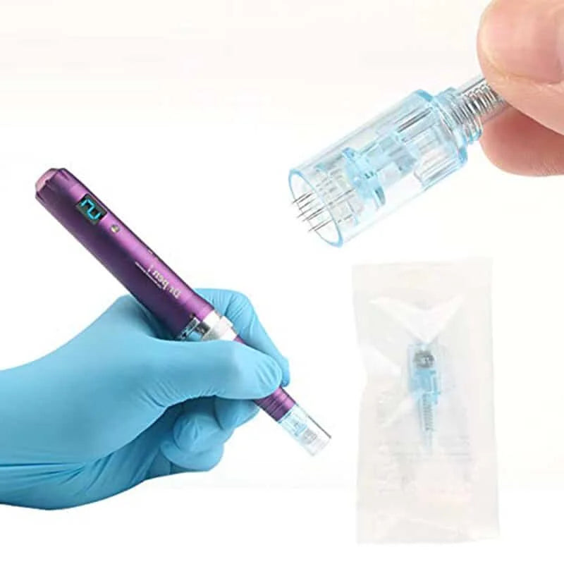 Dr Pen X5 Wireless 5 Speed Adjustable Depth Replacement Needle Cartridges 12/24/36/42Pin Tips Home Salon Skin Rejuvenation Tool