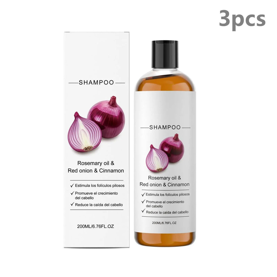 Red Onion Hair Growth Shampoo Against Hair Loss Products Strengthening Hair Follicle Lightweight Cinnamon Rosemary Oil Shampoo Halalzen