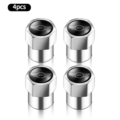 4Pcs Metal Car Wheel Tire Air Valve Caps Stem Covers For BMW Mini Cooper Countryman Clubman R55 R56 R60 F54 JCW F55 Accessories