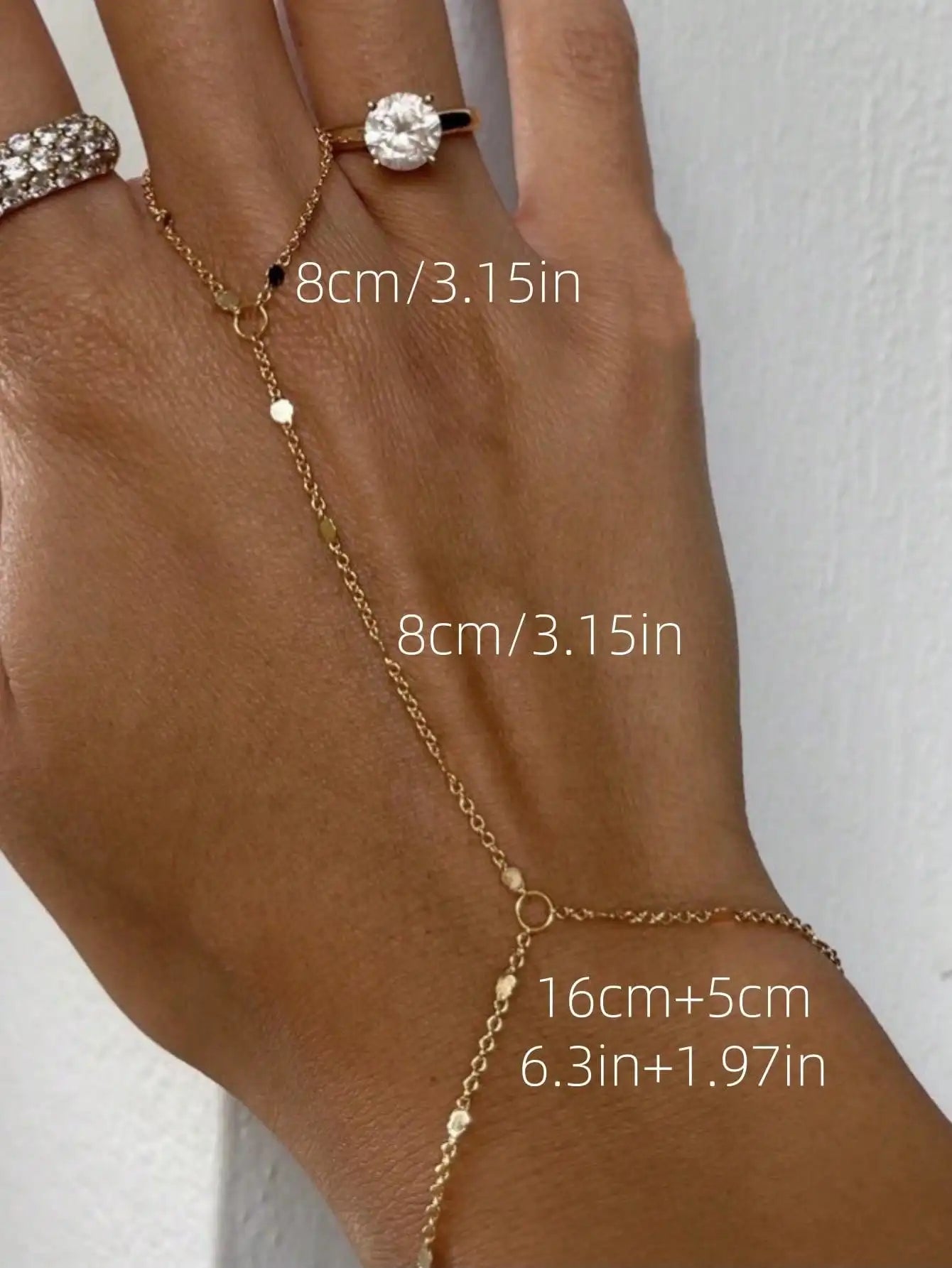 Chic Gold Chain Bracelet Simple Unique Design Ladies Bracelet Jewelry Gift