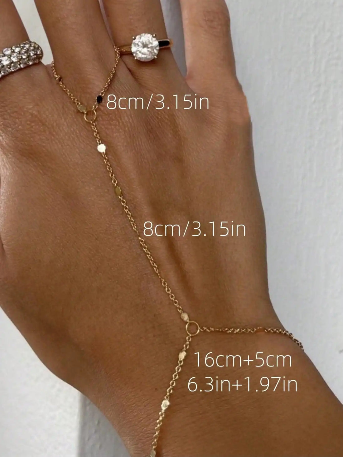 Chic Gold Chain Bracelet Simple Unique Design Ladies Bracelet Jewelry Gift