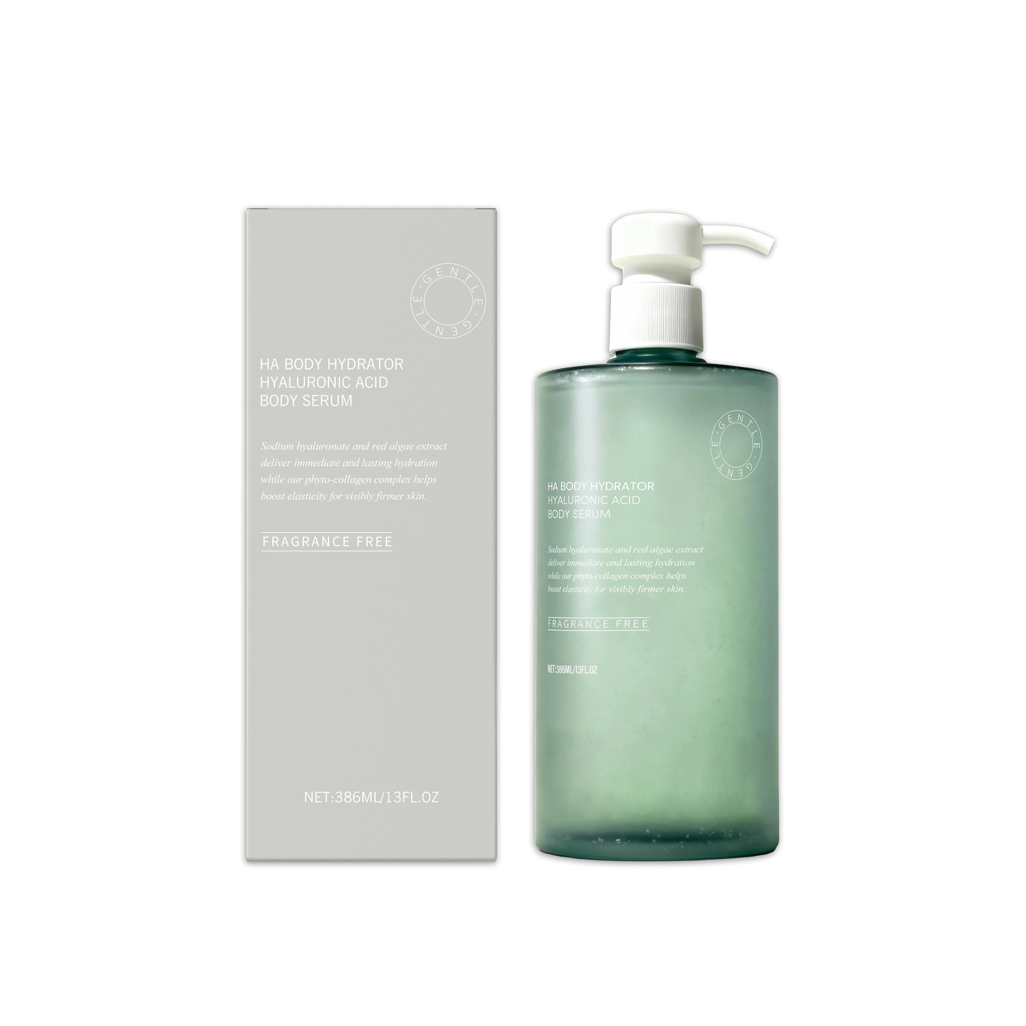 AMZ 386ml Hyaluronic Acid Body Essence Moisturize and Nourish the Body Skin, Elastic, Soft, Smooth, Refreshing and Non-Sticky