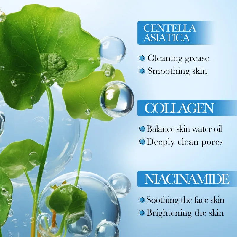 FAYANKOU Collagen Face Cleansing Milk Moisturizing Cleansing Whitenting Anti Wrinkle Facial Cleanser Skin Care Halalzen