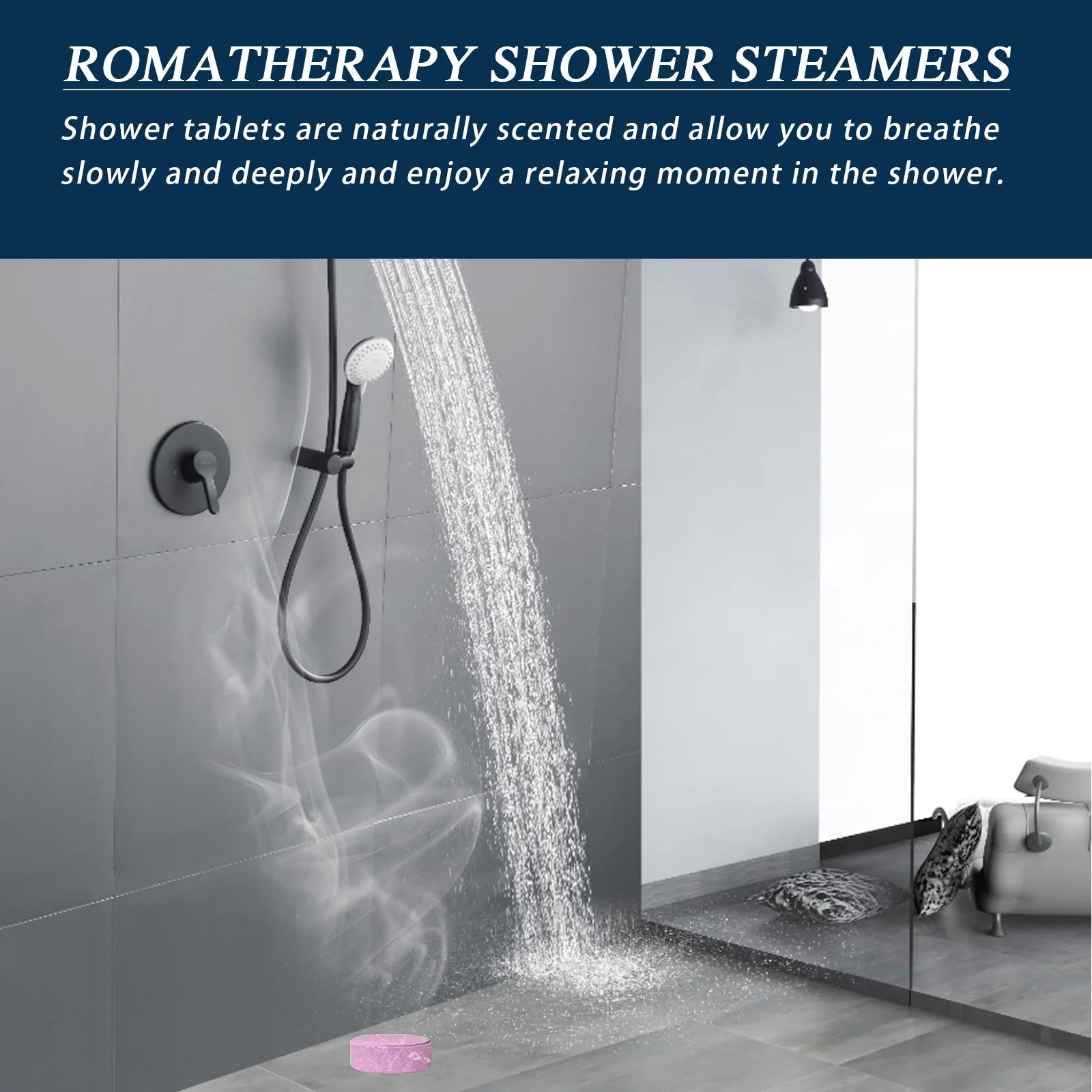 Portable Aromatherapy Shower & Bath Tablets - Deeply Cleanses Skin, Locks in Moisture, Refreshing & Long-Lasting Fragrance Halalzen