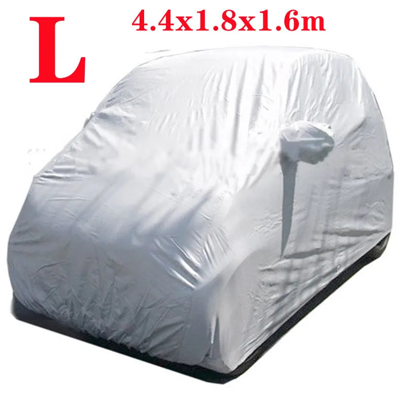 Universal Car Cover Sun UV Protection Car Body Sun Rain Dustproof Waterproof Cover S/M/L/XL/XXL Car Covers Smart Outdoor Full