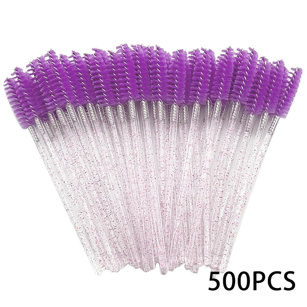 500/1000PCS Eyelashes Brushes Set Wholesaler Lash Mascara Brush For Lashes Extension Eyebrow Wands Applicator Makeup Tools Halalzen