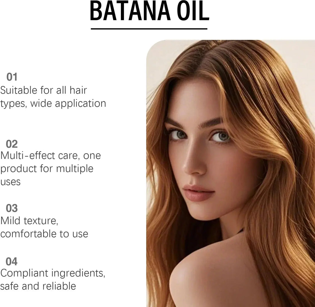 Batana Hair Care Oil - Gentle and Smooth, Nourishes Hair, Volumizing Hair Care Oil Halalzen