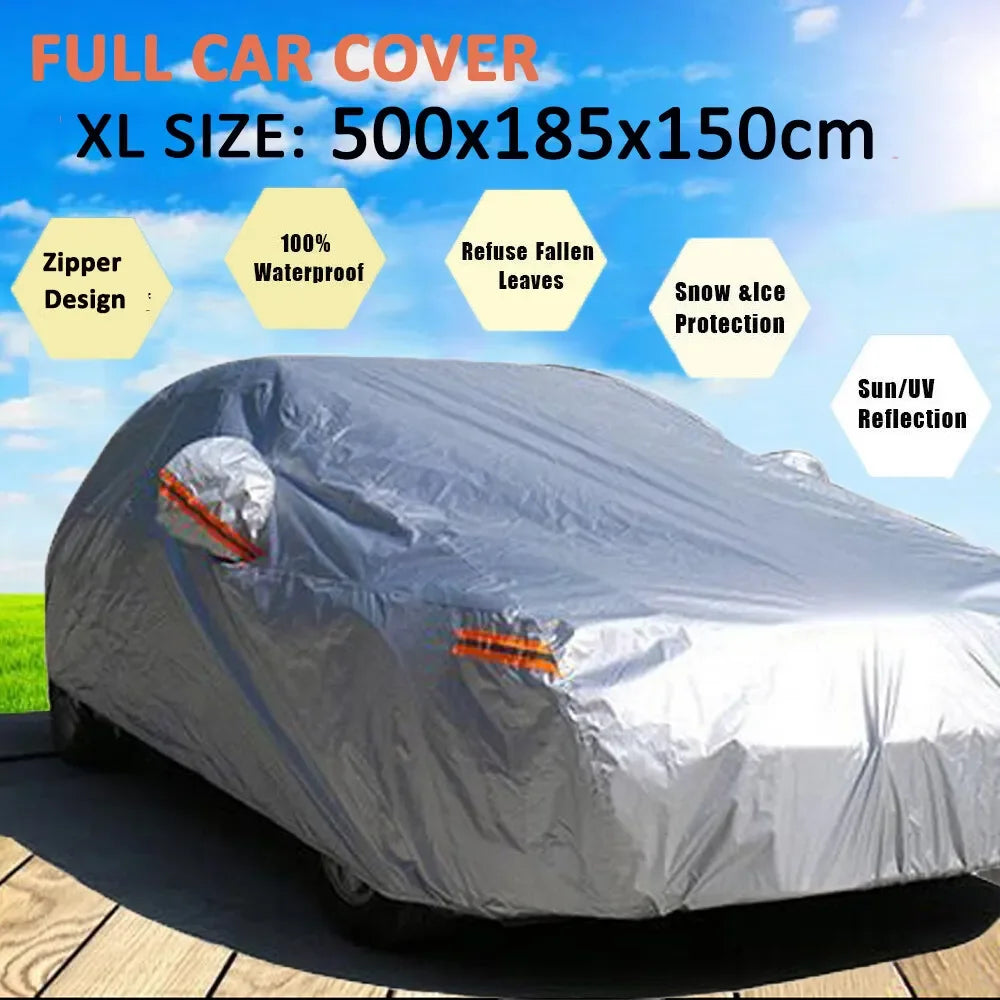 Car Cover Is Thickened Outdoor Sun Protection Heat Insulation Ultraviolet Protection and Dust Prevention the Four Seasons
