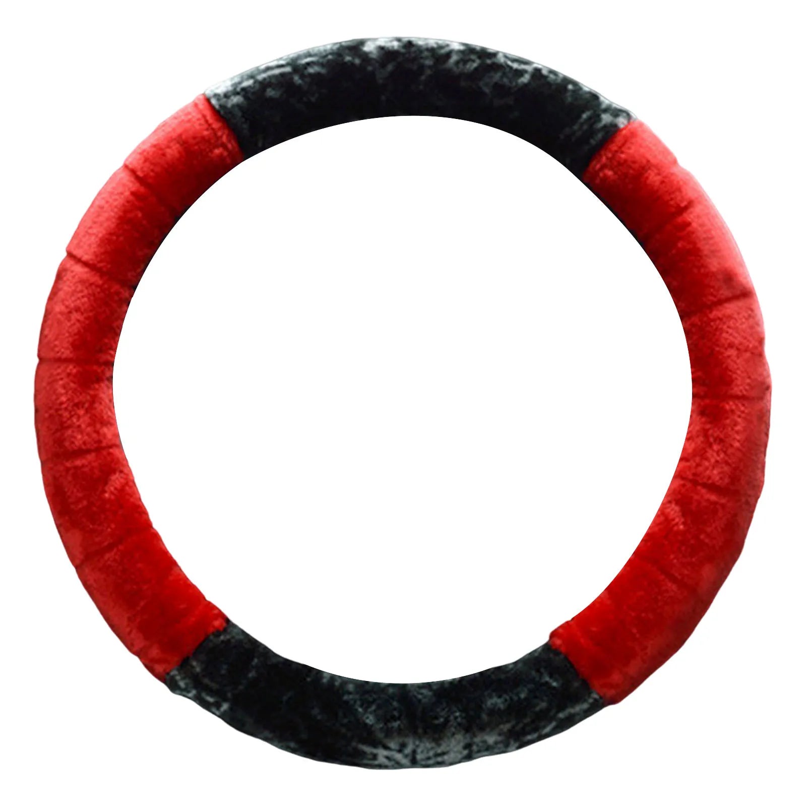 Winter Plush Steering Wheel Cover Easy to Install and Anti-slip Fluffy Wheel Protector Suitable for Car Truck Van SUV MIAO-US