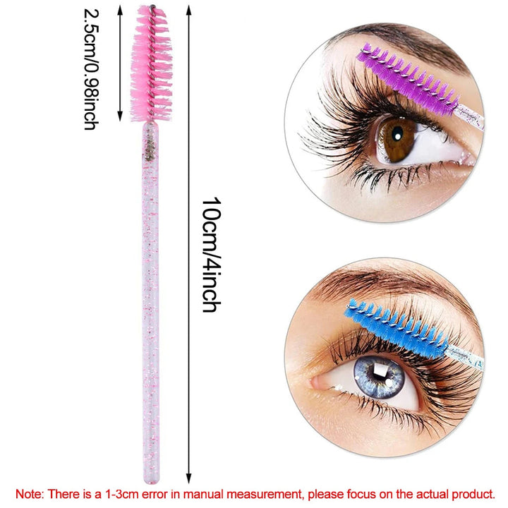 500/1000PCS Eyelashes Brushes Set Wholesaler Lash Mascara Brush For Lashes Extension Eyebrow Wands Applicator Makeup Tools Halalzen