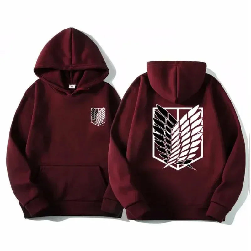 Attack on Titan Men's Hoodie Anime Hoodies Men Women Streetwear Pullover Harajuku Shingeki No Kyojin Hoodies Sweatshirt Clothes