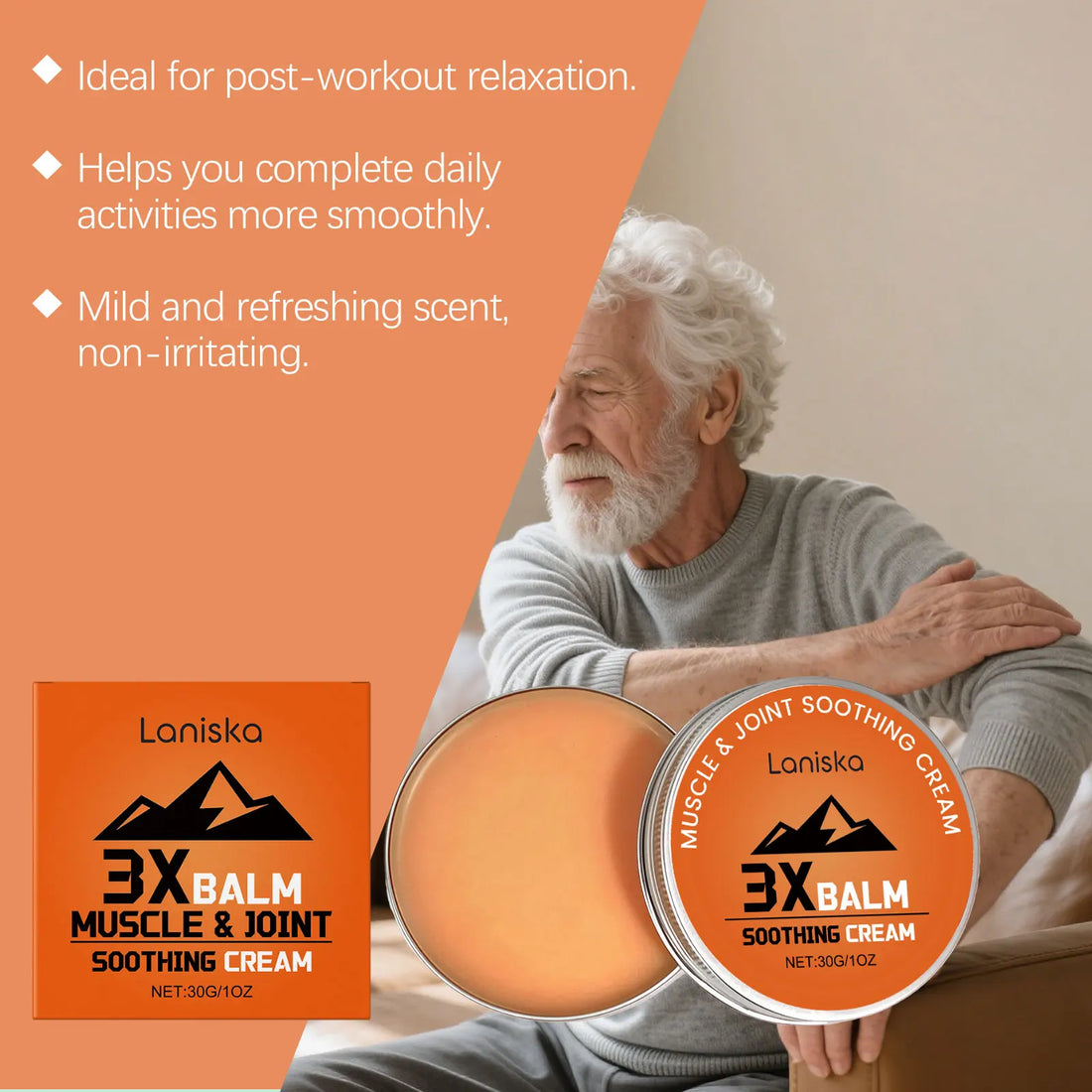 Joint Care Ointment, Gentle and Moisturizing, Cares Comfortably for Body Joints, Daily Massage Application Ointment