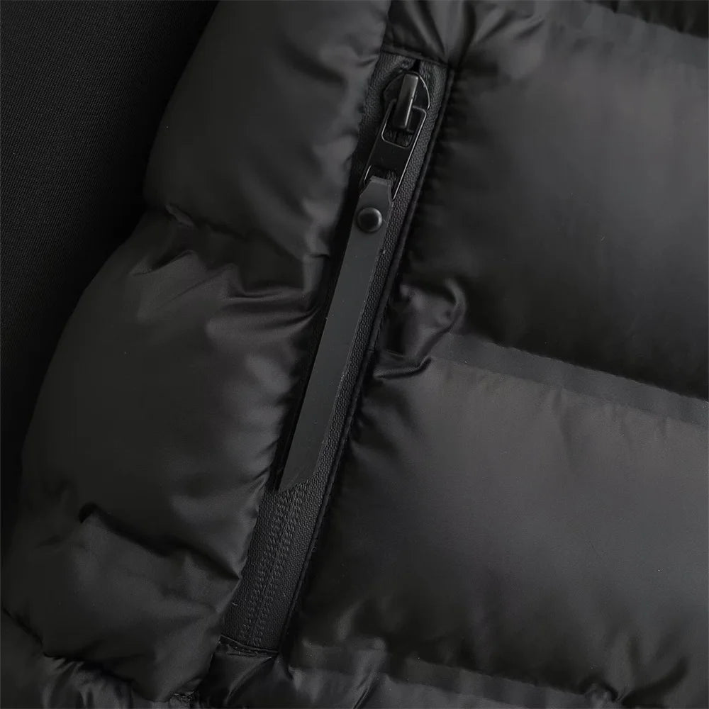 2025 autumn and winter new women's clothing European and American style fashionable versatile splicing short cotton jacket