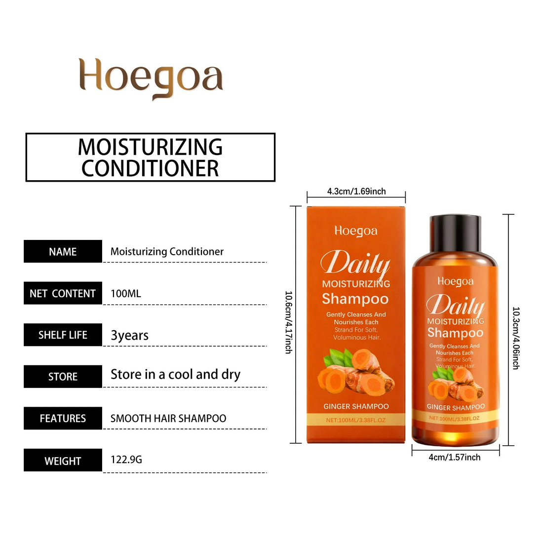 Turmeric Shampoo and Conditioner Set Growth Dry Scalp Care Allantoin Treatment Moisturizing Strengthening Volumizing Shine 100ml Halalzen