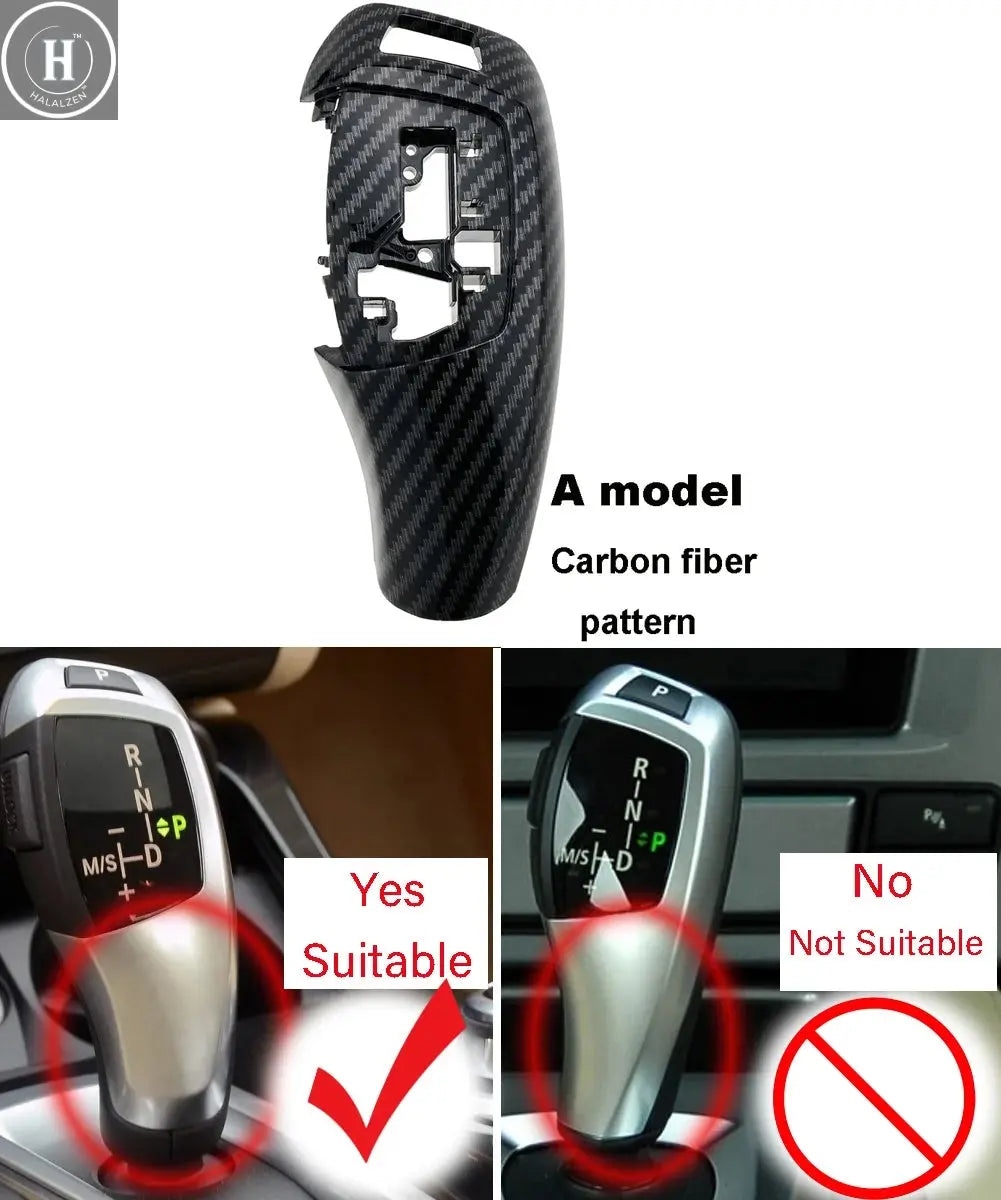 Car Gear Knob Shift Lever Cover Replacement for BMW 1 2 3 5 7 Series F10 F20 F21 F22 F11 F01 X1 X3 X4 M3 M5 F30 F25 F Chassis HALALZEN