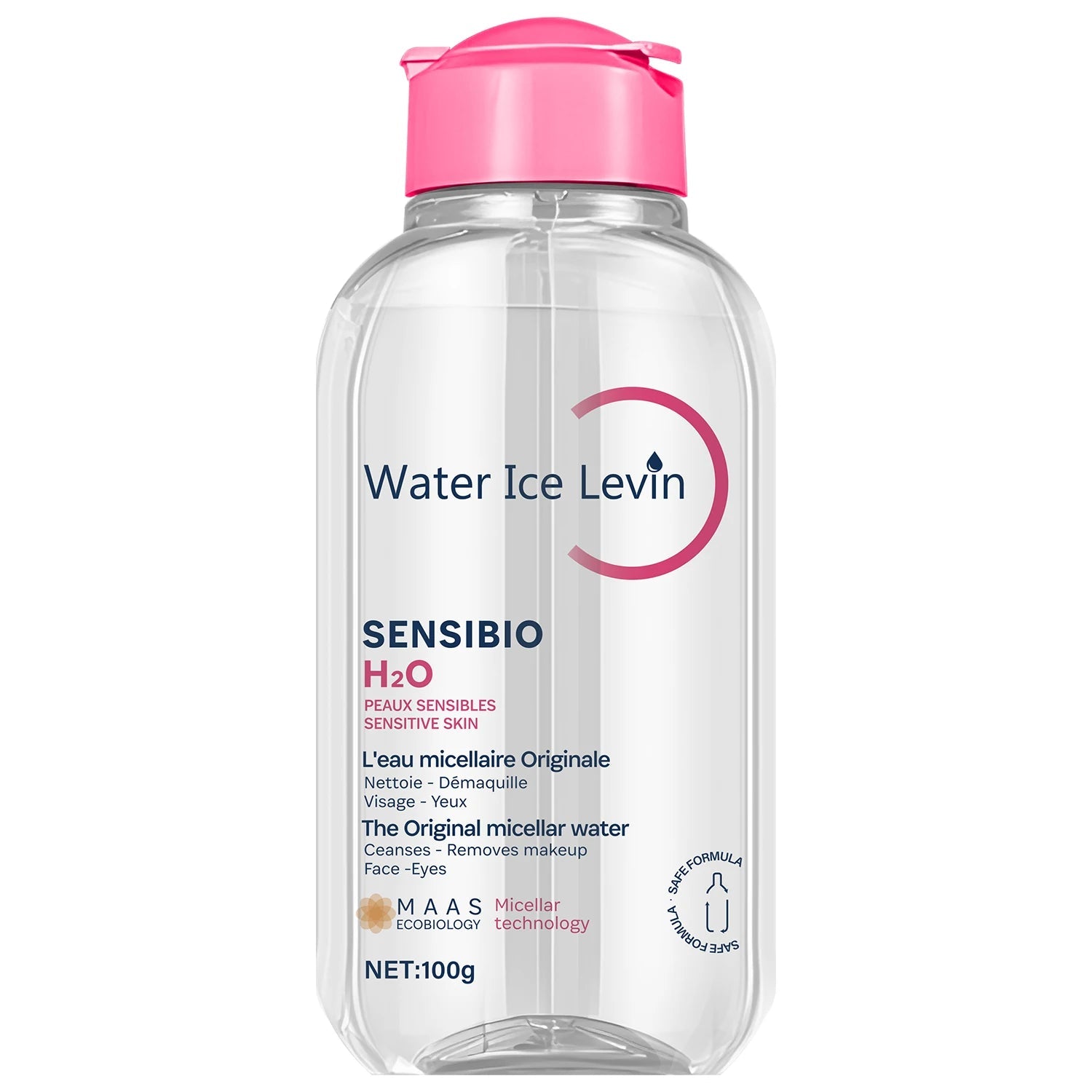 Sensibio H2O The Original Micellar Water for Sensitive Skin，Gently Cleanses, Removes Makeup，Hydrates，with Lactic Acid, Collagen Halalzen