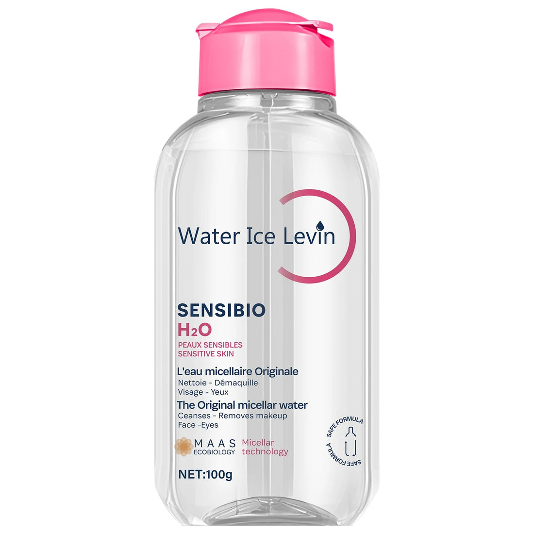 Sensibio H2O The Original Micellar Water for Sensitive Skin，Gently Cleanses, Removes Makeup，Hydrates，with Lactic Acid, Collagen Halalzen