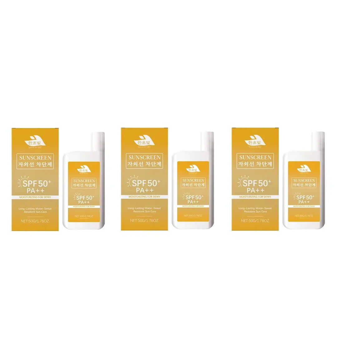 Lightweight Hydrating Sunscreen SPF 50++ Long Lasting UV Protection Fast Absorb No Sticky Oil Control Refreshing Sunblock Lotion Halalzen