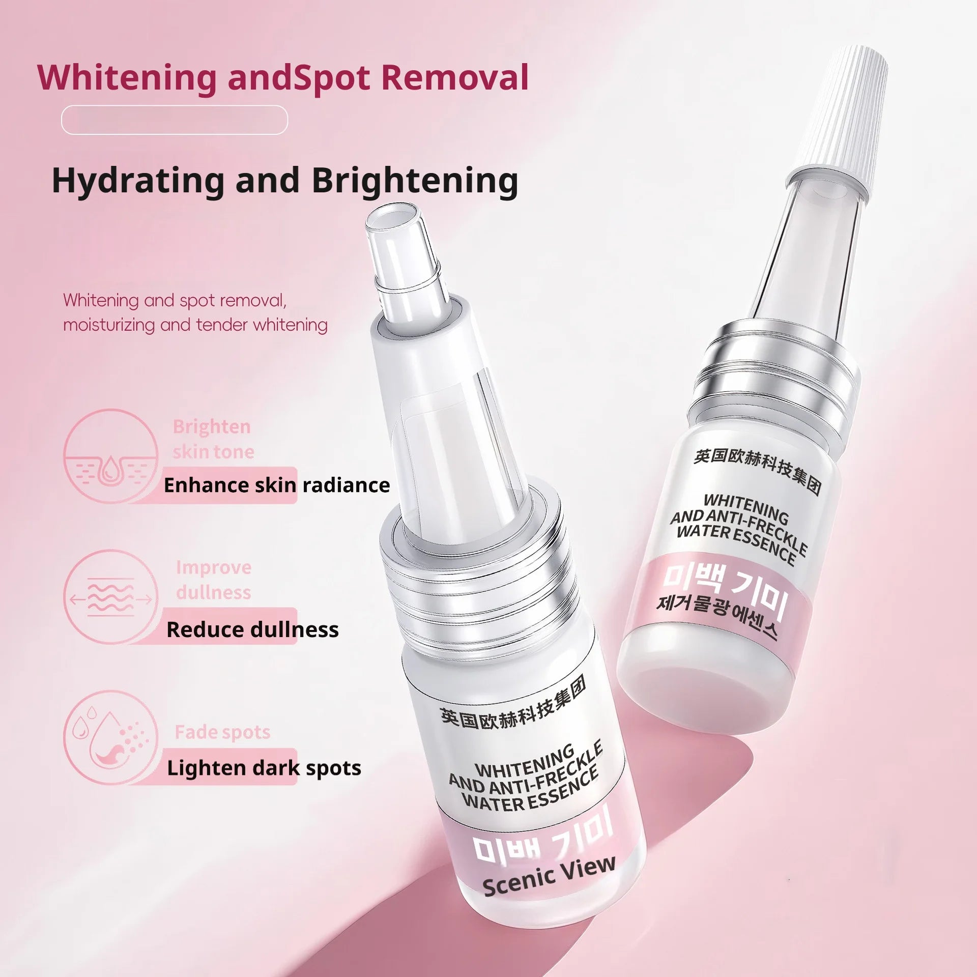 Alpha Arbutin Whitening and Anti-Freckle Serum Face Spots Remove Brighten Tender Skin Essence Korean Cosmetics 5ml x 6pcs