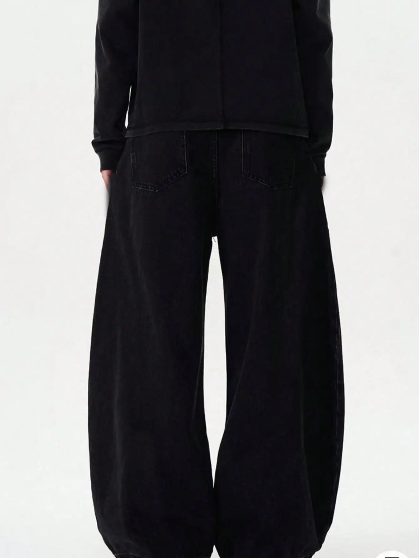 High Streets Summer Men's Jeans New American Wide Leg Curved Knife Denim Pants Loose Solid Color Male Trendy Trousers