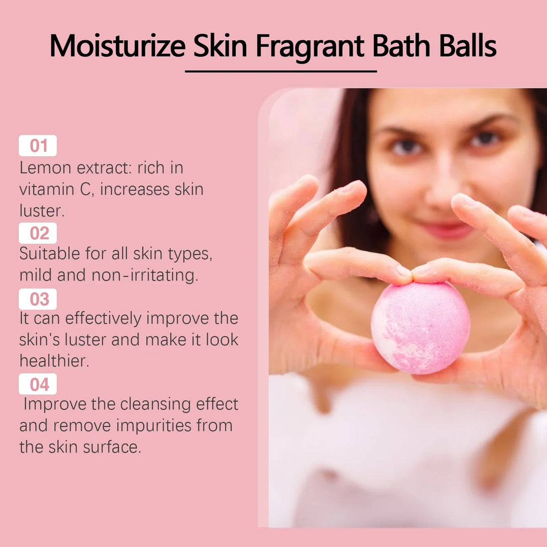 Bath Bombs For Children Adult Bathtub Bath Ball Persistent Fragrance Relieve Fatigue Stress Anxiety Relaxing Body Bath Bomb Set Halalzen