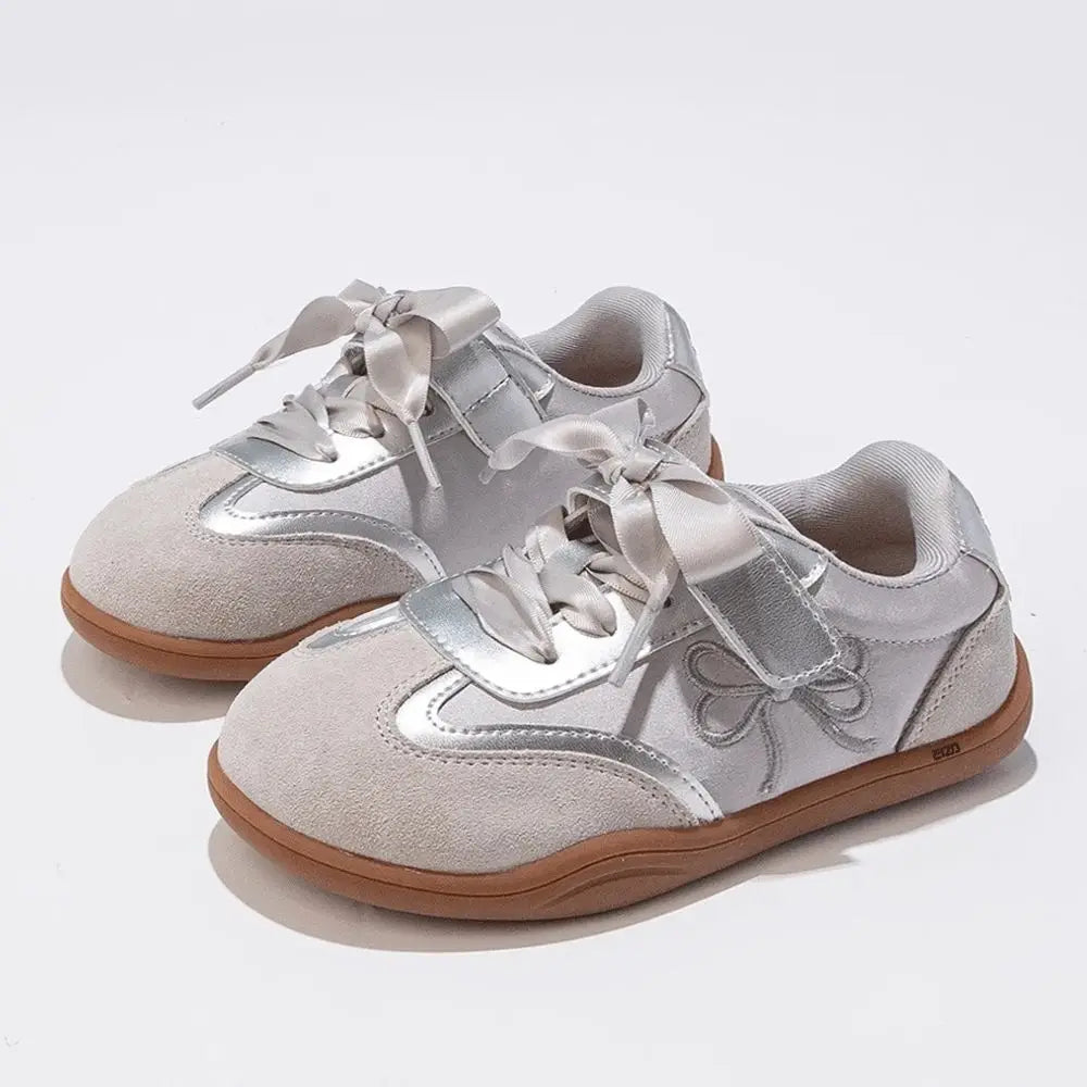 2025 Children's Board Shoes Four Seasons Models Gold Casual Boys Girls Training Shoes Soft Kid Baby Sneakers