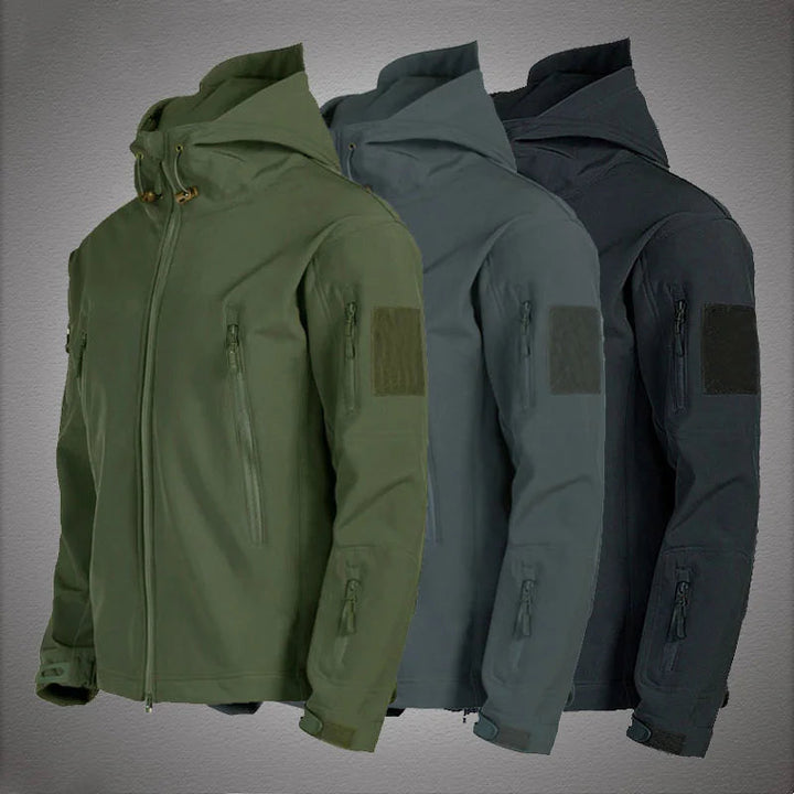 Military Shark Skin Soft Shell Jackets Men Tactical Windproof Waterproof jacket men Army Combat Jackets Mens Hooded Bomber Coats HALALZEN