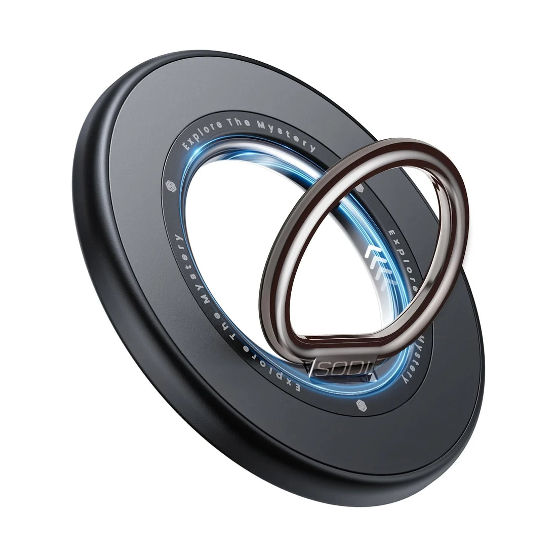 Magnetic Ring Phone Holder 360 degree Rotating 90 degree Flip Phone Anti-slip Using for Business Gyming Movies or Learning Cook