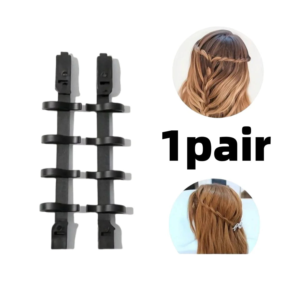 DIY Hair Braiding Tool Fishbone Braid Maker Set Simple Lazy Braider For Women All Hair Types Ponytail Bow-Shaped Styling Access Halalzen
