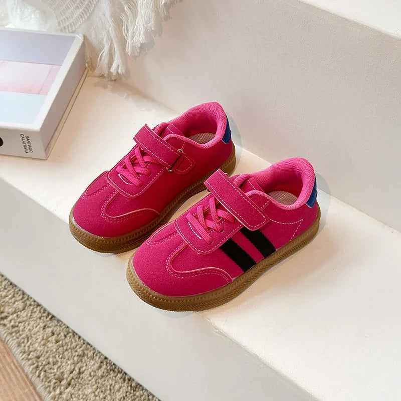 PU Leather Sneakers for Children Waterproof Trend Fashion Children's Tennis Shoes Anti-slippery Sport Shoes for Kids