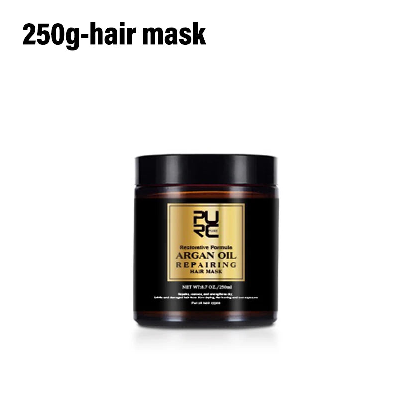 Morocco Argan Oil Shampoo Conditioner Hair Mask Treatment Deep Repairing Damage Dry Scalp Cleaning PURC Hair Care 500ML Shampoos