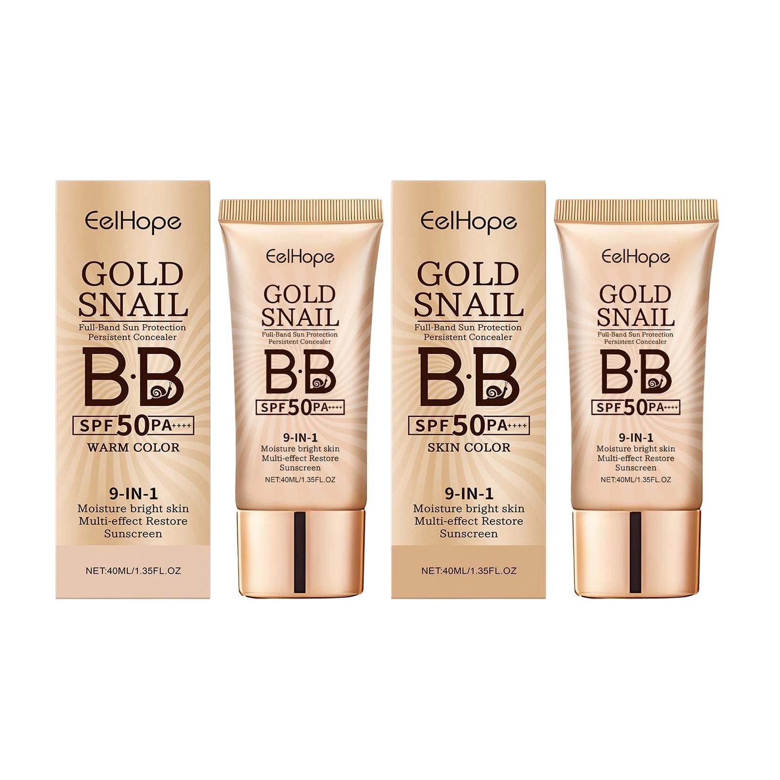 9-in-1 Moisture Bright Skin Multi-effect Restore Sunscreen Foundation Cream Long Lasting Moisturizing Concealer Natural Fit Skin