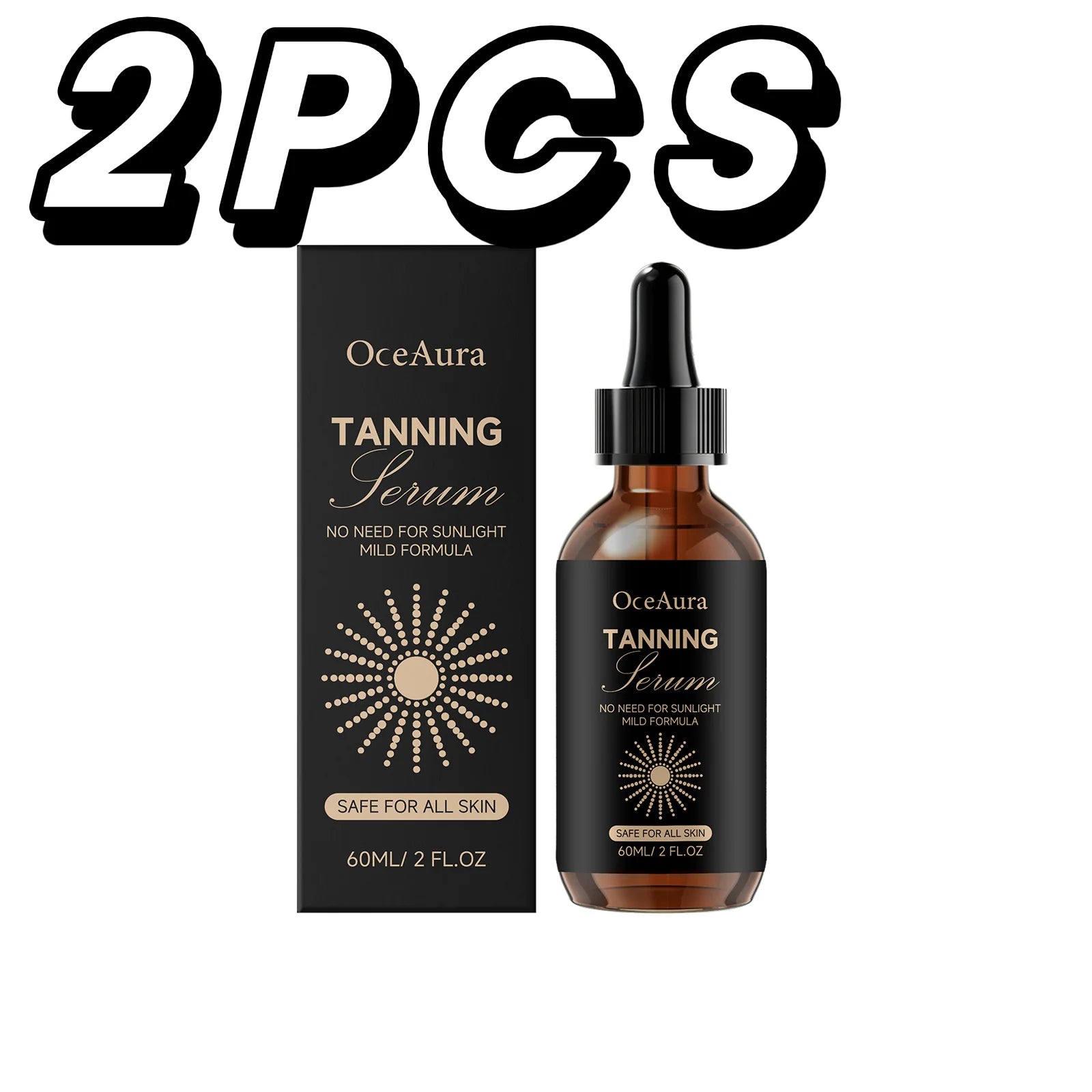 Self Tanning Drops Sunless Tanner Serum Natural Bronze Glow Mild Formula For All Skin Body Tanning Water Fake Tan Essence